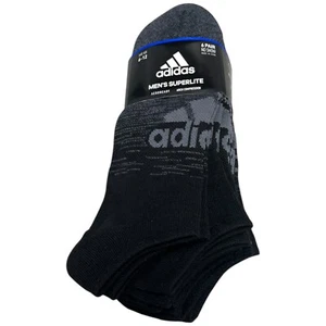Adidas Men's Active Cotton No Show Socks 6 Pairs - Picture 1 of 1