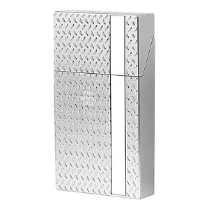 Cigarette Case Portable Protection For Extra Long Hand-rolled Cigarettes Silver - Picture 1 of 9