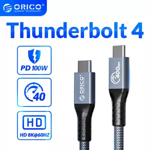 ORICO 40Gbps USB C to C Cable w/ 100W Charging 8K@60Hz Display Thunderbolt 4 - Picture 1 of 14