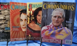 Lot of 4 COWBOYS & INDIANS MAGAZINE Yr 1990's M Horse W Ryder P Newman I Bedard - Imagen 1 de 6