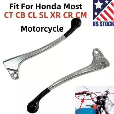 Clutch Brake Handle Lever Set For HONDA CL70 SL70 XL70 XR75 CB100/125/175 CM250 - Image 1 of 4