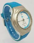 Bootleg Ladies Blue Strap Quartz Watch - New Battery Fitted 