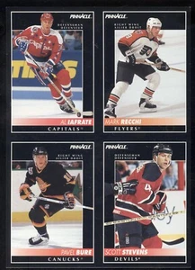 1992-93 Score Pinnacle PROMO STEVENS RECCHI BURE IAFRATE 5X7 - Picture 1 of 2