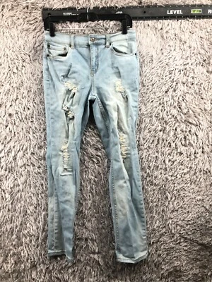 Pantalones de mezclilla RSQ Tokyo súper ajustados para niños talla 18 azul lavado claro desgastado Foto 1 de 4