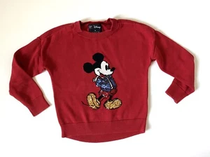 Gap Mickey Mouse Pullover Flip Pailletten Größe S Kinder - Bild 1 von 4