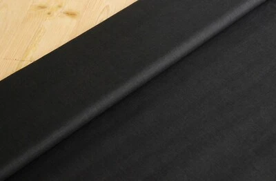 Leinen Uni SCHWARZ - Stoff Meterware - 100 % Leinen *** 50 cm x 140 cm *** - Bild 1 von 2