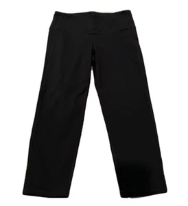 Athleta Womens Small Black Crop Athletic Yoga Pants Leggings EUC - Foto 1 di 4