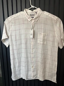 Barbour Men's Bayston Linen Short Sleeve shirt XXL NEW with Tags - Picture 1 of 10