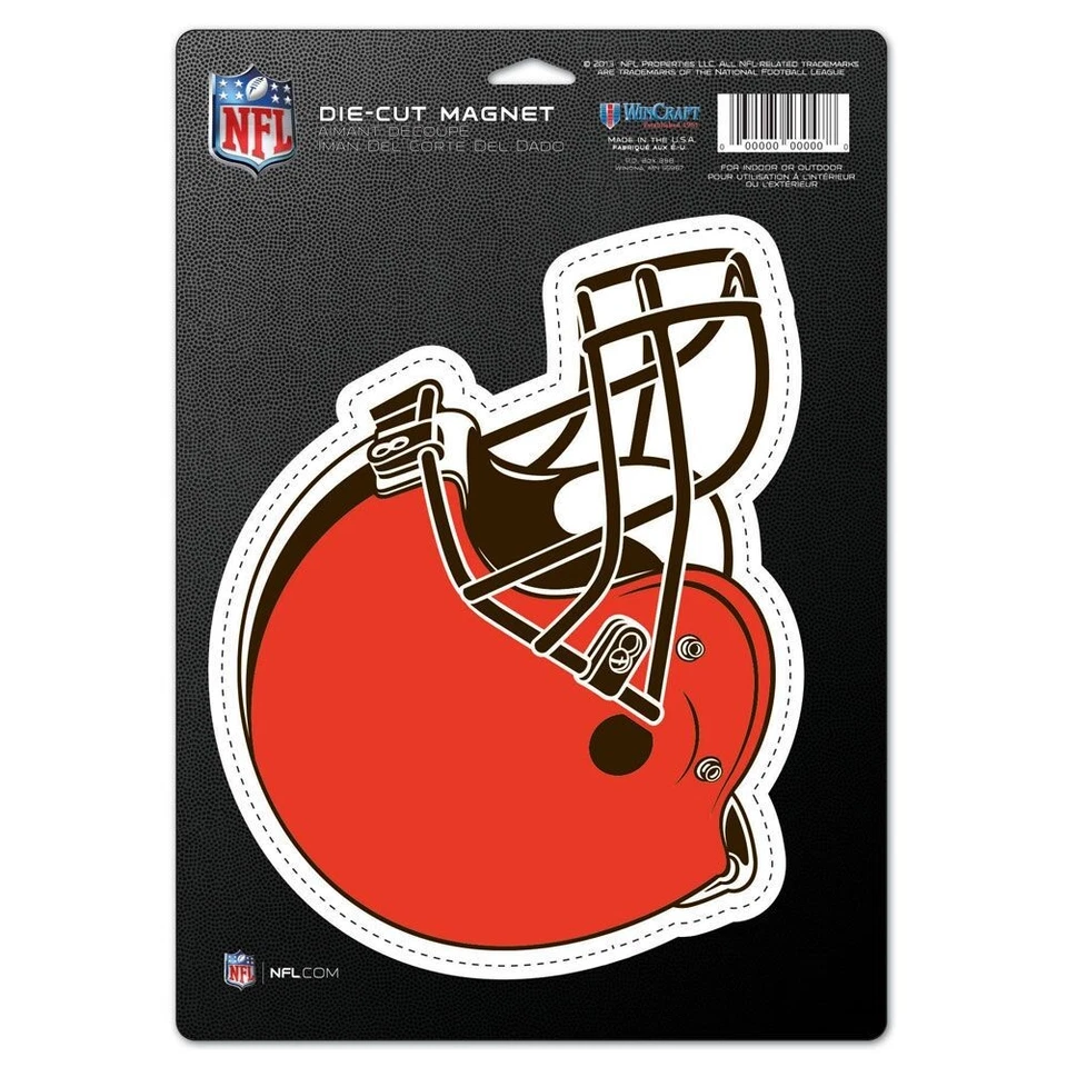 CLEVELAND BROWNS LOGO DIE CUT MAGNET NEW WINCRAFT 🐶 - Image 1 of 1