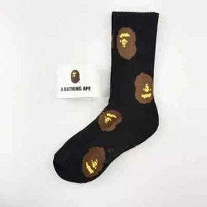 BAPE Socks APE HEAD design Bathing Ape Japan - Black one size - Picture 1 of 3