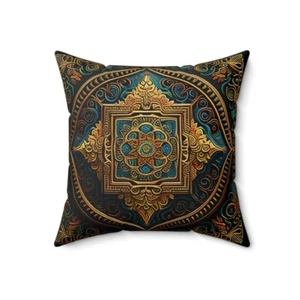 Spun Polyester Square Pillow Pillow Case Pillow cover Pillow Shams 18x18 16x16 - Picture 1 of 20