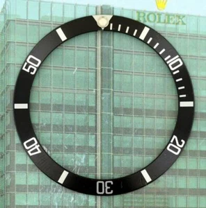 Original Men's Rolex Submariner 16800 16610 Black and Silver Bezel Insert #L53 - Picture 1 of 7