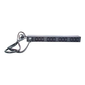 APC NetShelter Basic Rack PDU AP9565 – 1U, 3.7kW 230V / 3.3kW 208V, 12x C13 Outl - Picture 1 of 2