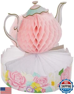 Creative Converting Floral Tea Party Centerpiece, 1 ct Multicolor, 9" x 10" - Picture 1 of 5