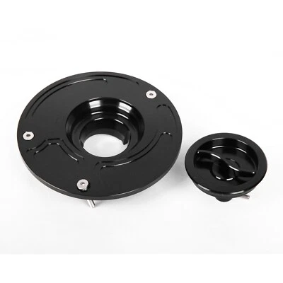 For HONDA CBR600RR CBR900 CBR 929/954 CNC Keyless Fuel Gas Cap Black Tank Cover — 第 1/4 张图片