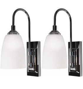 Rite Lite LPL780C Battery-Operated LED Classic Chrome Wall Sconce (2 Pack) - Picture 1 of 7