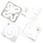 Acrylic Sewing Rulers - 4PCS Quilting Templates for Patchwork and Crafts