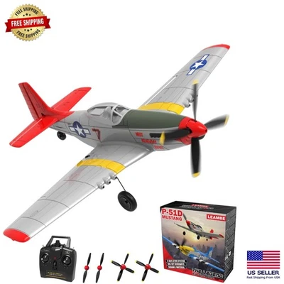Avión Mustang RC de 4 canales P51 amigable para principiantes con sistema de estabilización Foto 1 de 4