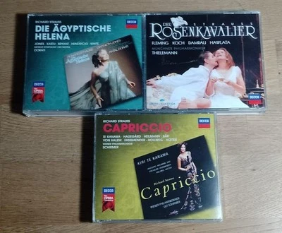 RICHARD STRAUSS Lot of 3 Decca CD sets ROSENKAVALIER CAPRICCIO HELENA Foto 1 de 3