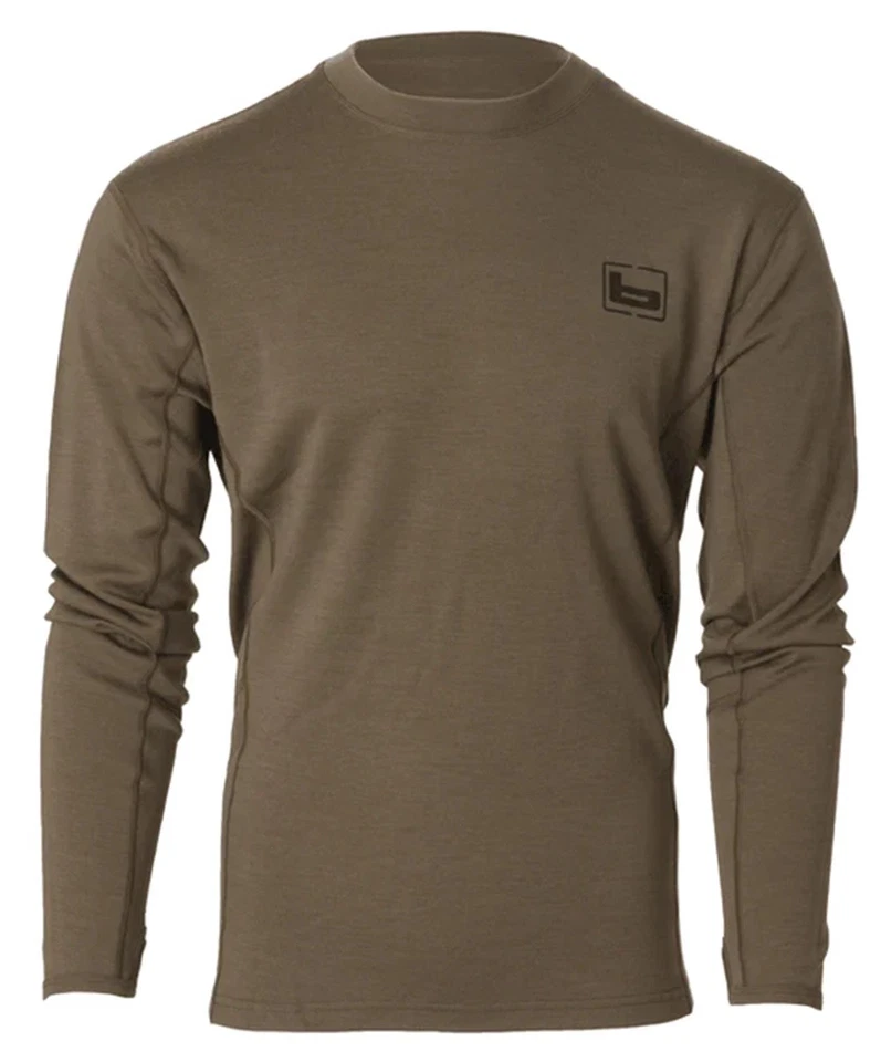 Banded Banded Base Merino Wool Chocolate/Mid-weight Crew - Image 1 of 1
