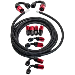 6AN/8AN/10AN/12AN/16AN/20AN 5FT/10FT/12FT/16FT/20FT Oil Line Fuel Line Hose New - Picture 1 of 66