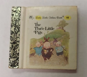 Little Golden Book 3” Mini Three Little Pigs Hardees Edition - Imagen 1 de 2