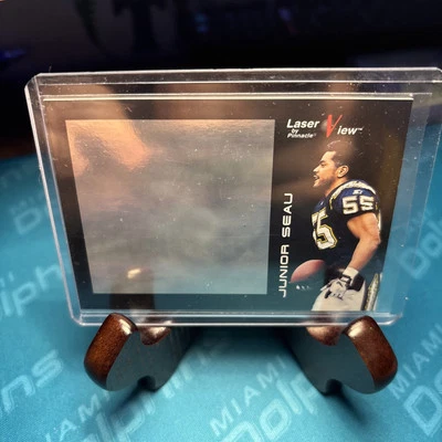 1996 Pinnacle Laser View #15 Junior Seau San Diego Chargers - Image 1 of 2