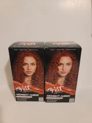 2x Kit de Color de Cabello Semipermanente Ámbar Medianoche Colores Rebeldios Splat Foto 1 de 3