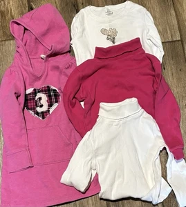 Vintage Y2K 2000s Little Girl Clothing Bundle Old Navy Gap Turtleneck 3/4/5 - Picture 1 of 12