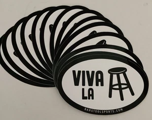 Lot Of 16 "VIVA LA" Barstool Sports Bumper Stickers - Picture 1 of 3