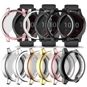 Różowe złoto wąskie etui ochronne do Garmin Vivoactive 4 Venu2 różowe złoto - Zdjęcie 1 z 13
