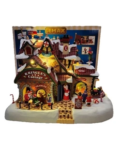 Lemax 95462 Kringle's Cottage Villaggio di Natale 2019 Babbo Natale Officina Movimento - Foto 1 di 21