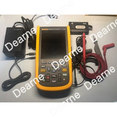 Fluke 123B Industrial ScopeMeter Dual-Input 20MHz HandHeld Oscilloscope/ - Image 1 of 4