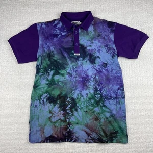 Pathe'o Abidjan Paris Polo Shirt Sz XXL Dyed Splatter Trippy AOP Designer - Picture 1 of 17