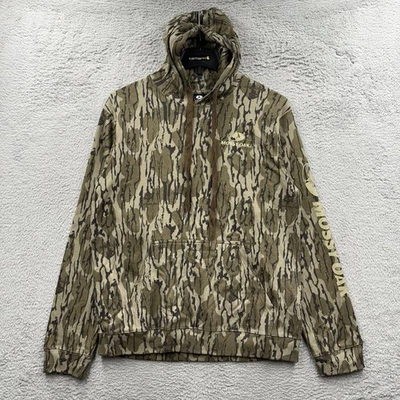Mossy Oak Bottomland Camo Hoodie Mens Medium Hunting Camouflage Sweatshirt - Image 1 of 4