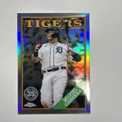 2023 Topps Chrome '88 Design Refractor Miguel Cabrera #88BC-4 Detroit Tigers - Image 1 of 2