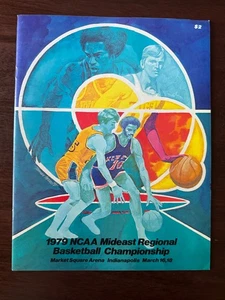1979 NCAA Basketball Mideast Regional Program - Magic, Laimbeer, Woolridge - Bild 1 von 10