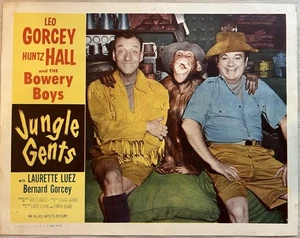 “JUNGLE GENTS” Vintage Original 1954 Movie Lobby Card Bowery Boys - Picture 1 of 2