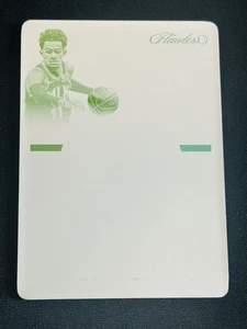 Trae Young 2020-21 Panini Flawless Printing Plate 1/1 Star Swatch Signatures - Picture 1 of 2