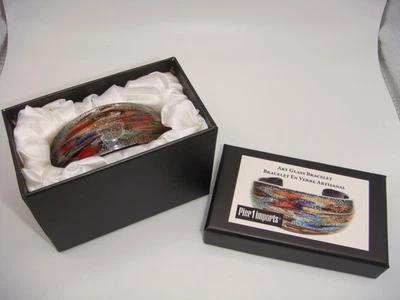 PULSERA BRAZALETE VINTAGE DE CRISTAL DE MURANO ART MUELLE 1 CAJA DE IMPORTACIONES PATRIMONIO Foto 1 de 4