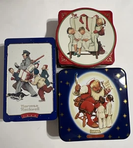Norman Rockwell Collector Tins 1995, 1996 & 1999 - Picture 1 of 17