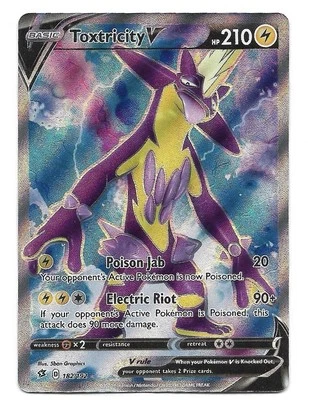 Toxtricity V (Full Art) 182/192 Swsh02: Rebel Clash Holo Ultra Rare Pokemon NM - Image 1 of 2