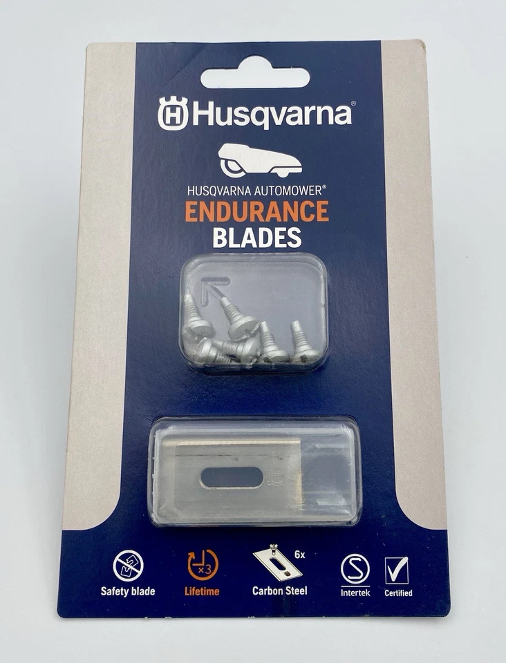 Original HUSQVARNA Automower Messersatz  "ENDURANCE" Carbon Safety Blade 6 Stück - Bild 1 von 1