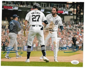 Detroit Tigers TREY SWEENEY/MATT  VIERLING Dual  Signed 8x10 Photo JSA - Picture 1 of 1