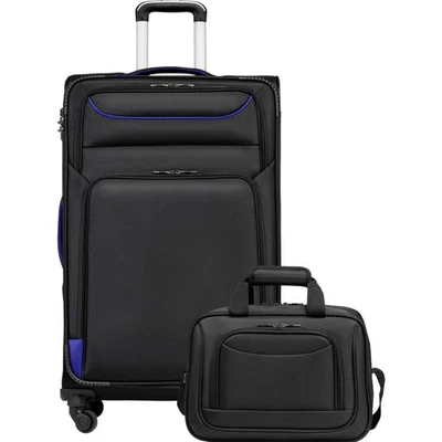 Suitcase Trolley Set 2 Pieces Travel Suitcase Fabric Suitcase Hand Luggage TSA Lock Sch... - Image 1 of 2