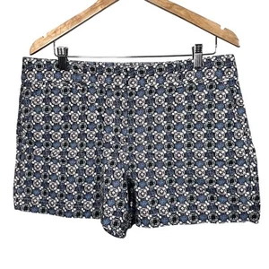 LOFT Shorts Women's Size 12 Multicolor Floral Linen & Cotton Blend - Picture 1 of 10