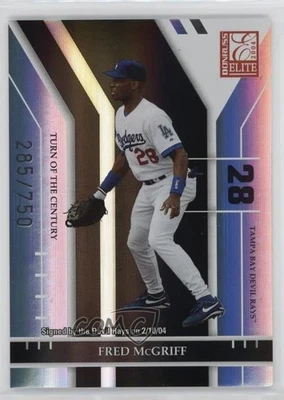 2004 Donruss Elite Turn of the Century /750 Fred McGriff #113 HOF - Image 1 of 2