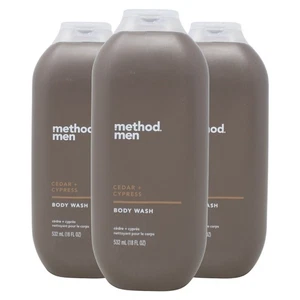 Confezione 3x Metodo Lavaggio Corpo Uomo, Cedro + Cipresso, 18 fl oz - Foto 1 di 3