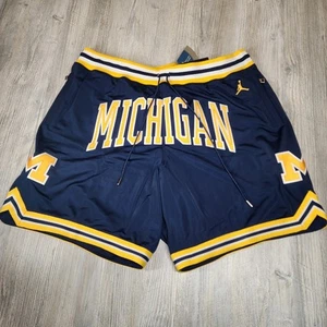 Nike Jordan Just Don Michigan Wolverines pantaloncini blu navy uomo taglia 2XL nuovi 911373-419 - Foto 1 di 12