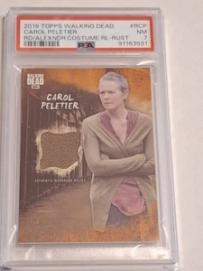 2018 CAROL PELETIER TOPPS RELIC CARD #RCP THE WALKING DEAD TWD PSA 7 /99 COSTUME - Picture 1 of 8